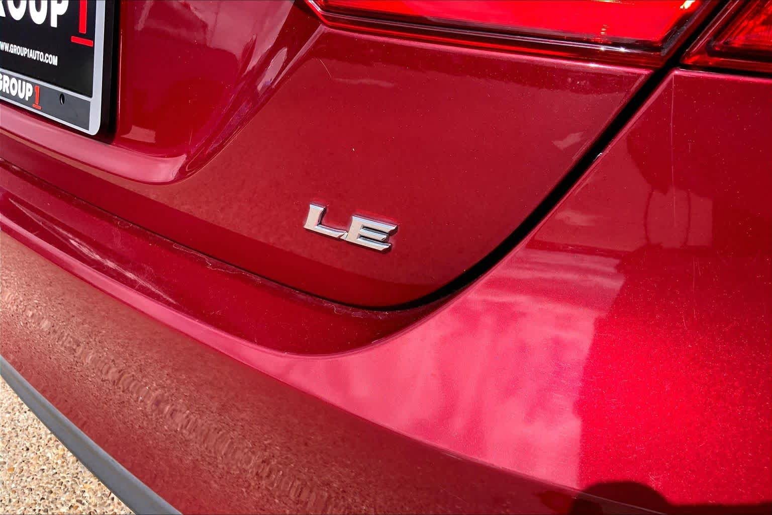 Certified Used 2020 Ruby Flare Pearl Toyota LE image 10