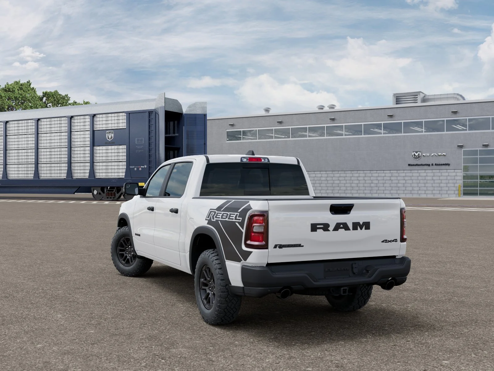 New 2027 Bright White Clear-Coat Exterior Paint RAM Rebel image 29