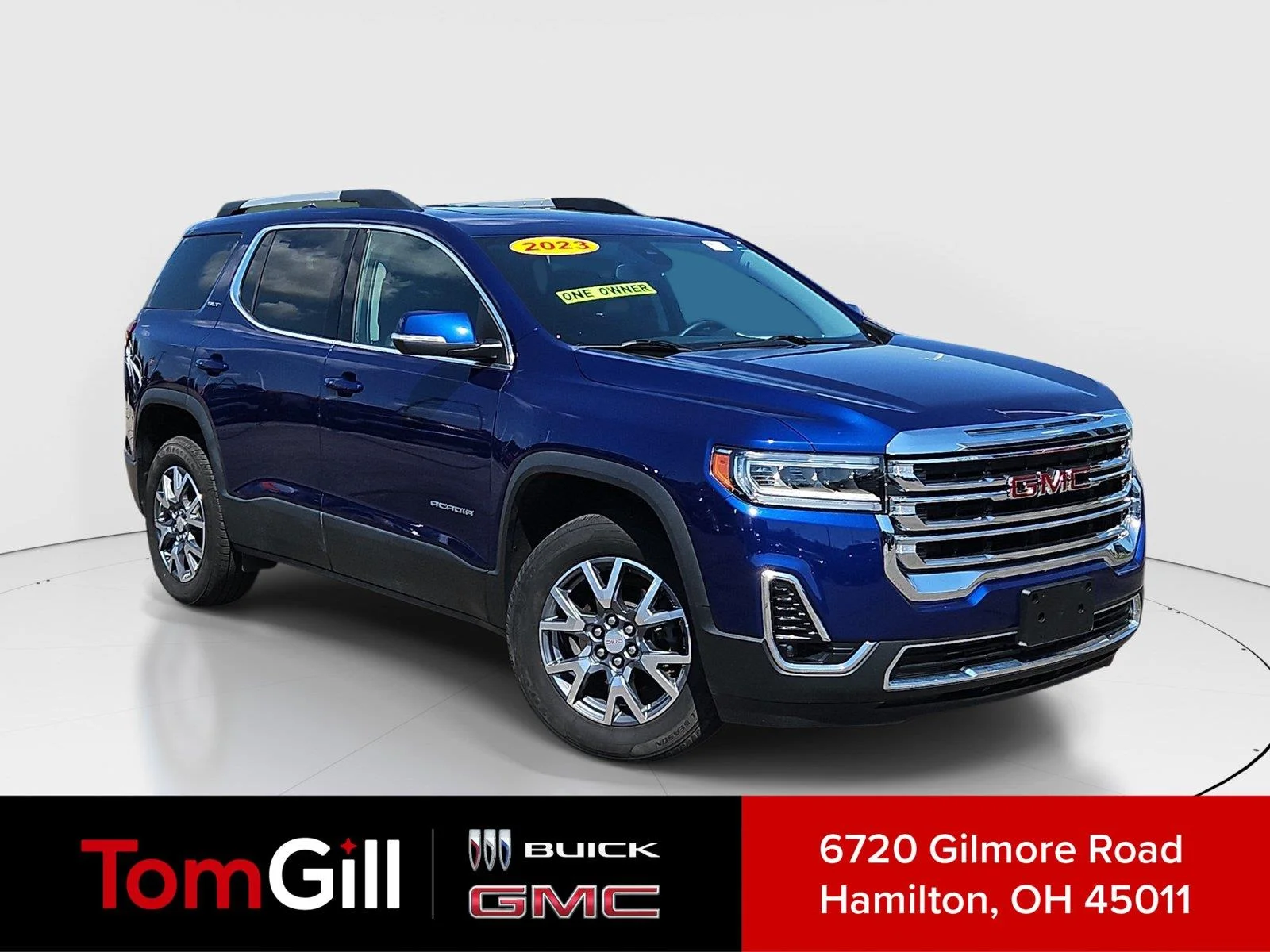 Used 2023 ULTRA BLUE METALLIC GMC SLT image 1