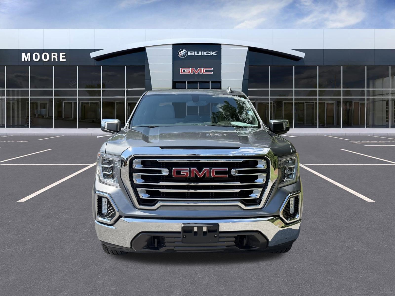 Used 2021 SATIN STEEL METALLIC GMC SLT image 8