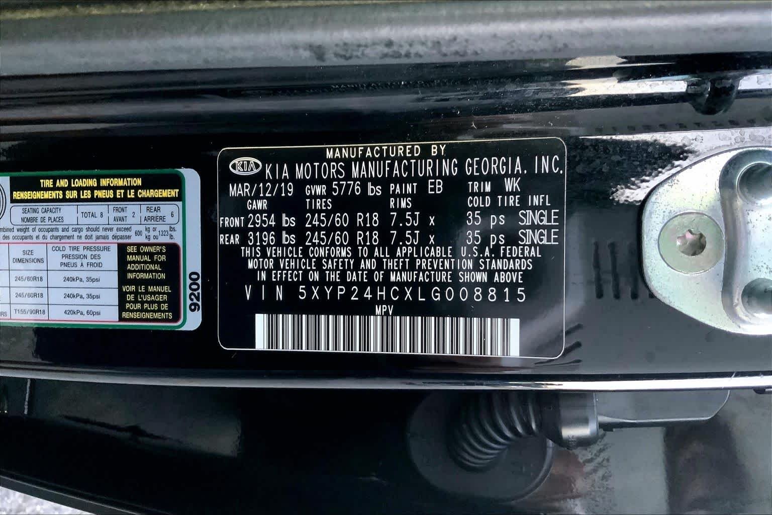 Used 2020 Ebony Black Kia LX image 31