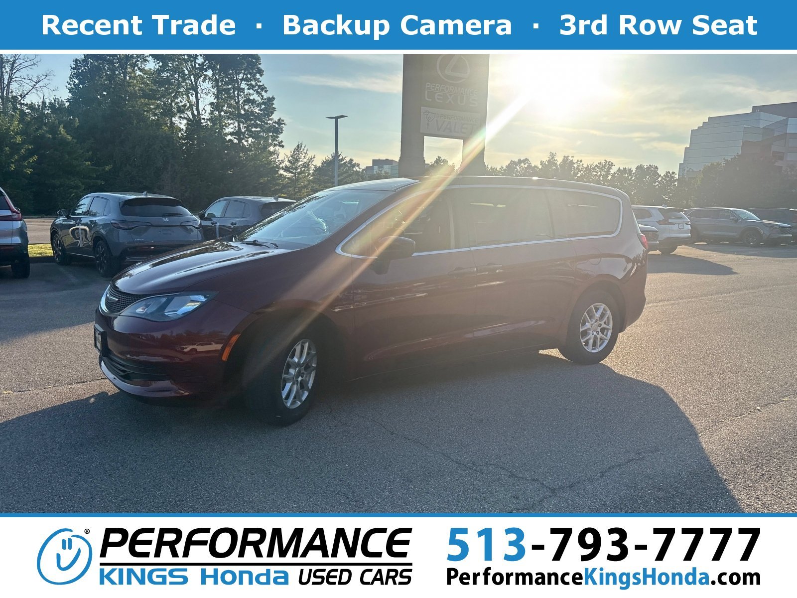 Used 2017 Velvet Red Pearlcoat Chrysler Touring image 1