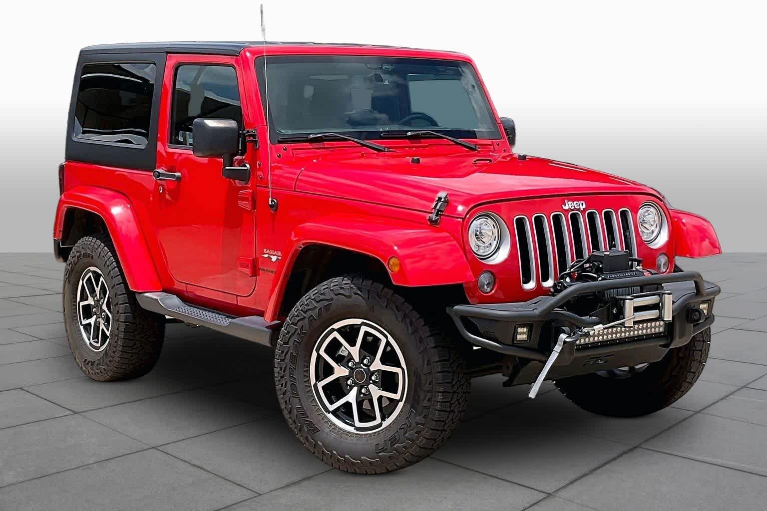 Used 2018 Firecracker Red Clearcoat Jeep Sahara image 3