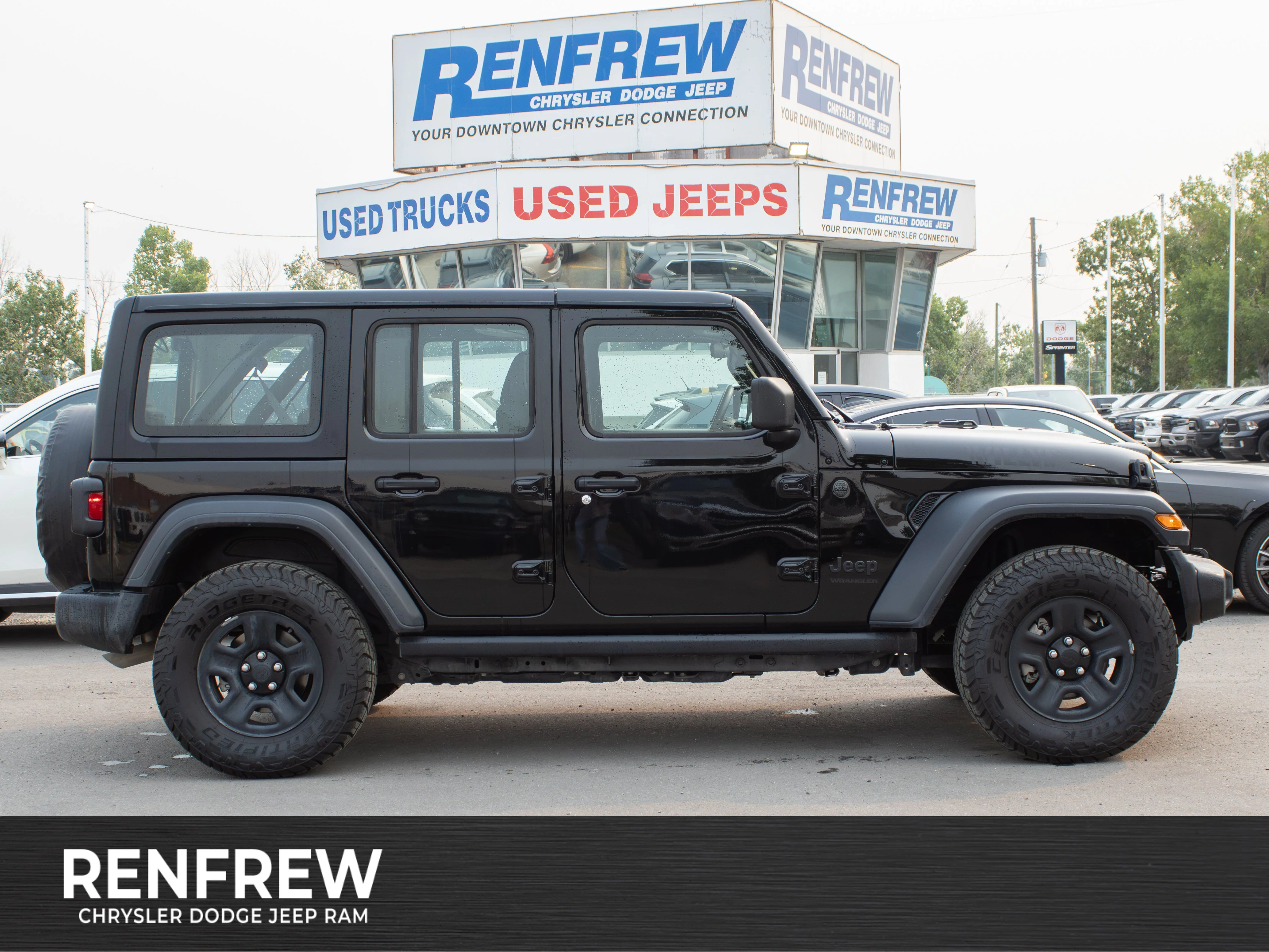 Certified Used 2024 Black Jeep Sport * No Accidents | Hardtop | 3.6L V6 | Skid Plates | Local Trade-In | Apple CarPlay image 1