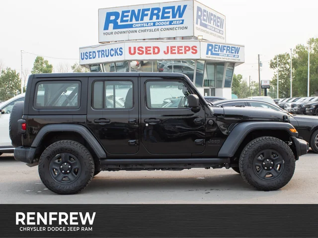 2024 Jeep Wrangler Sport * No Accidents | Hardtop | 3.6L V6 | Skid Plates | Local Trade-In | Apple CarPlay