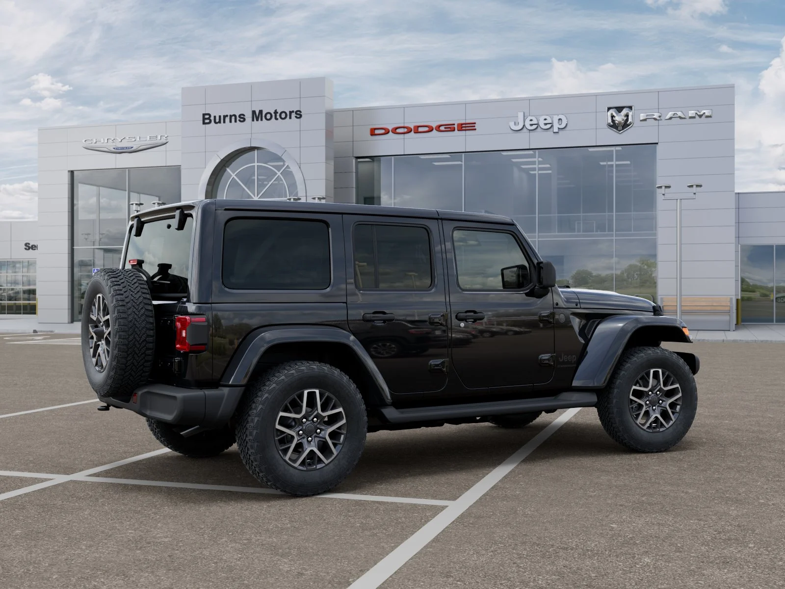 New 2026 Black Clear-Coat Exterior Paint Jeep Sahara 4-Door image 30