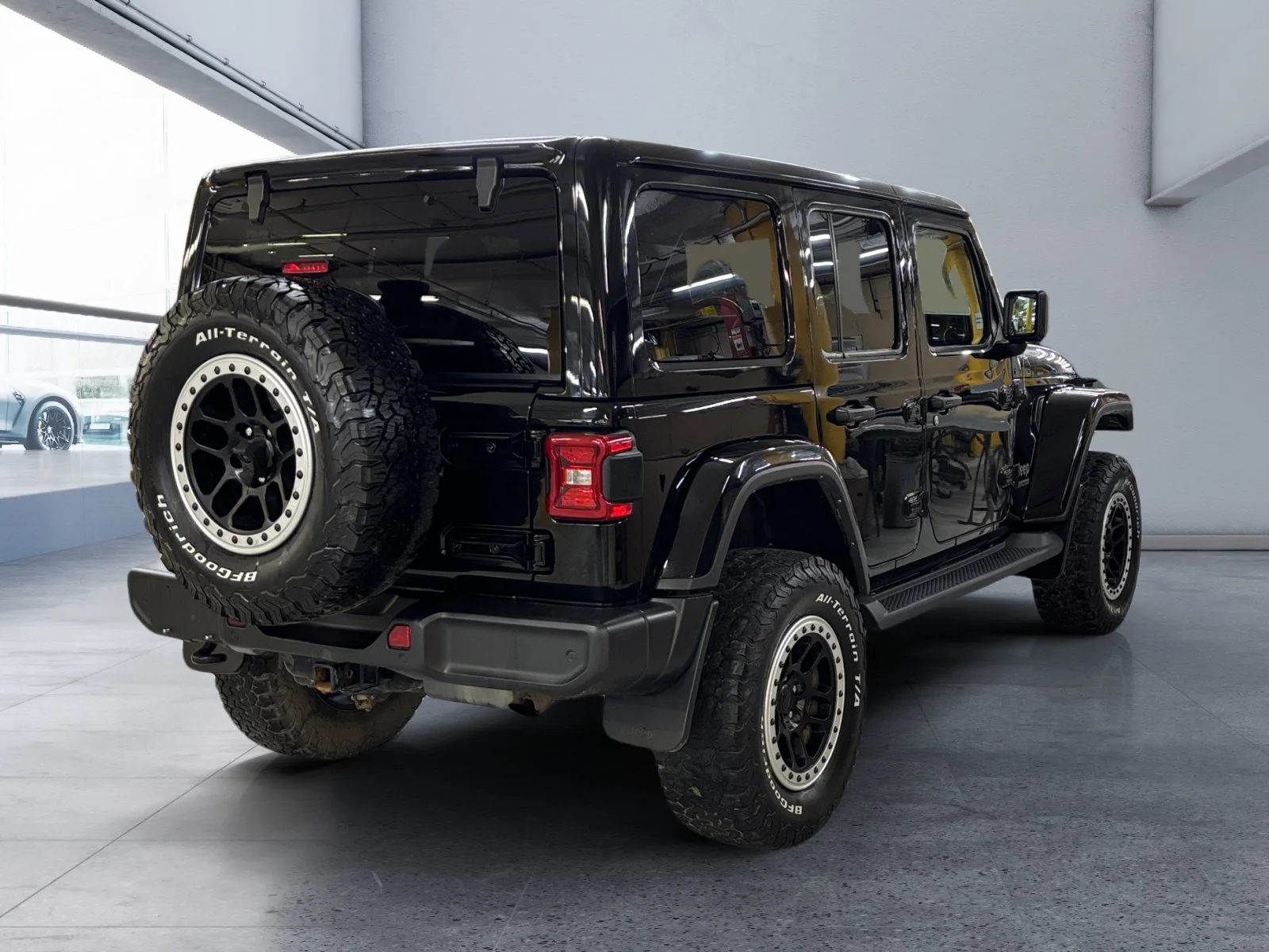 Used 2021 Black Jeep Unlimited Sahara 80th Anniversary image 5