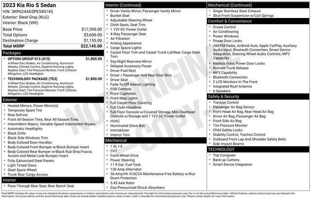 Certified Used 2023 Steel Gray Kia S image 23