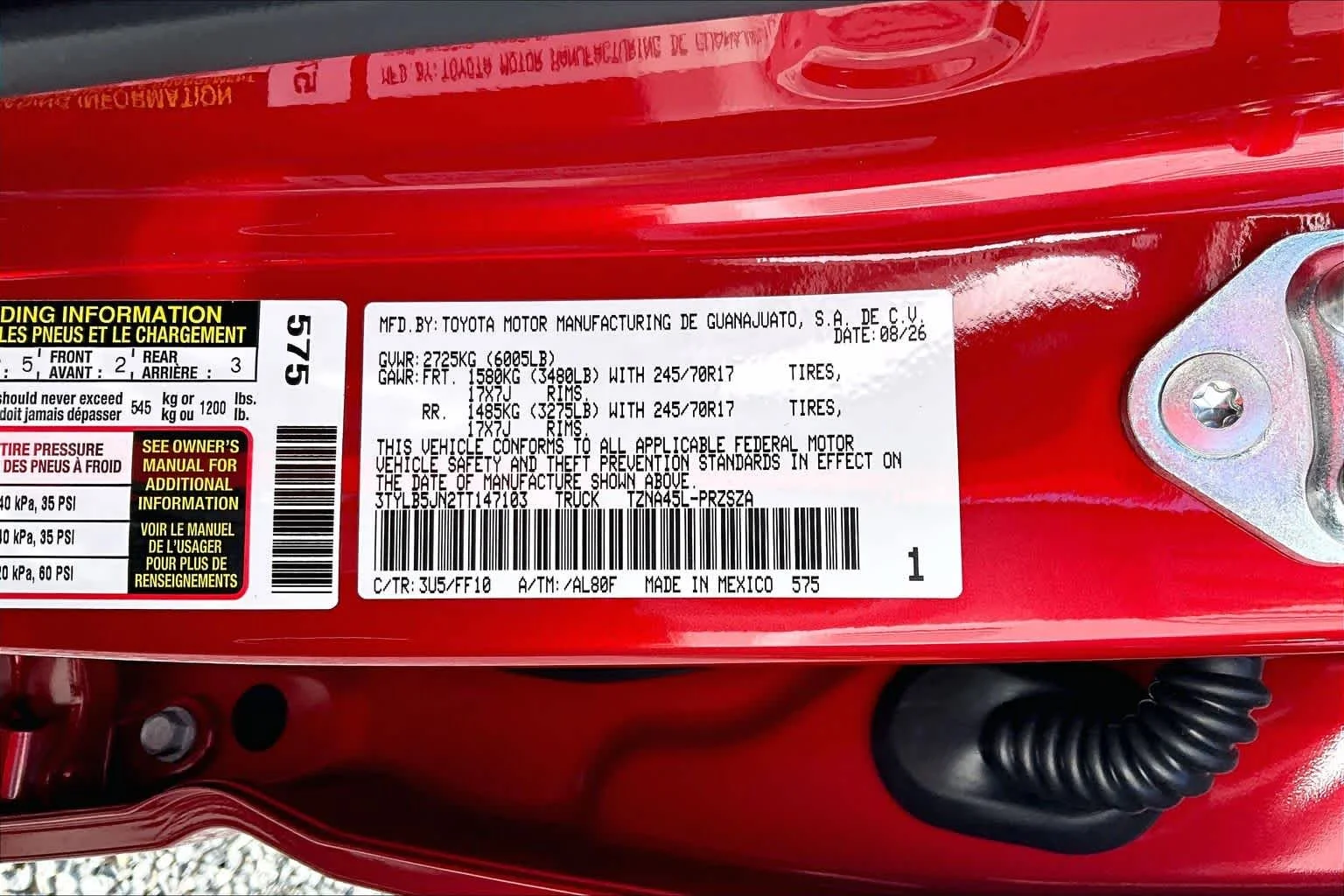 New 2026 Supersonic Red Toyota SR5 image 22