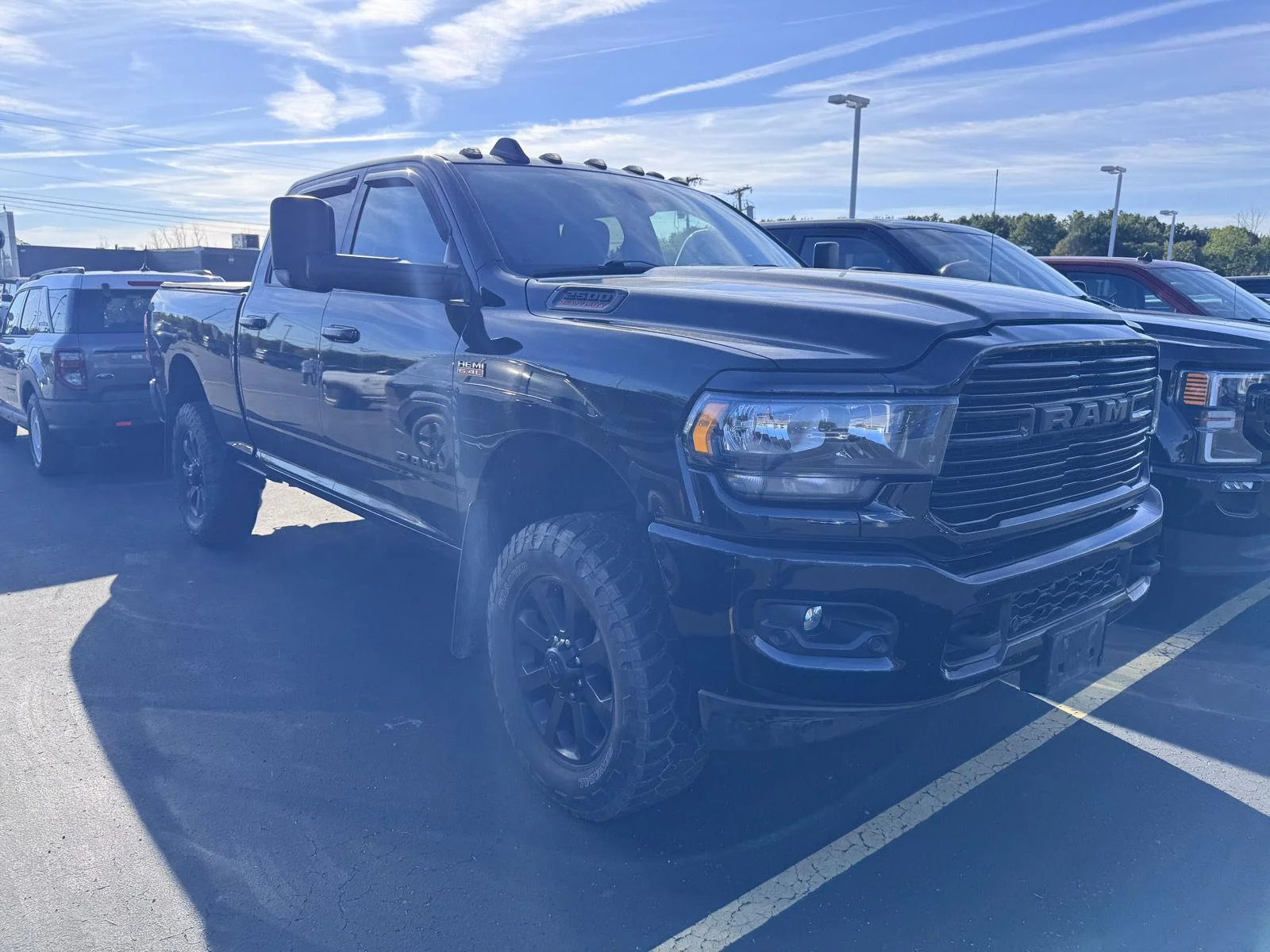 Used 2021 Diamond Black Crystal Pearlcoat Ram Big Horn image 3