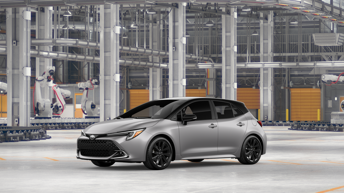 New 2027 Classic Silver Metallic with Black roof Toyota XSE image 2