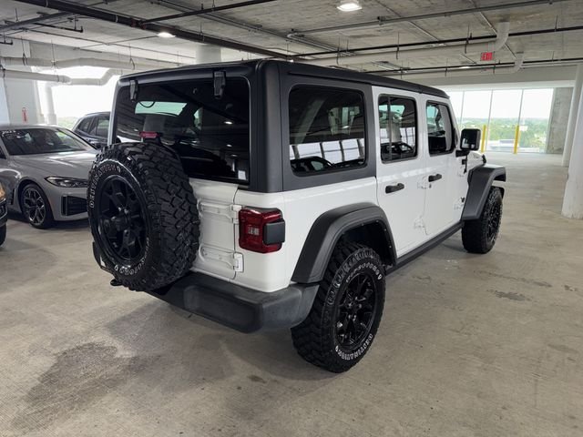 Used 2022 Bright White Clearcoat Jeep Unlimited Willys image 8