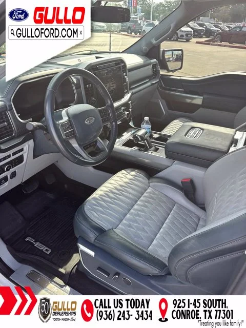 Used 2023 Star White Metallic Tri-Coat Ford Limited image 8