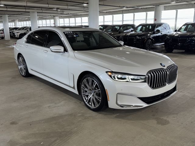 Certified Used 2022 Mineral White Metallic BMW 740i image 2