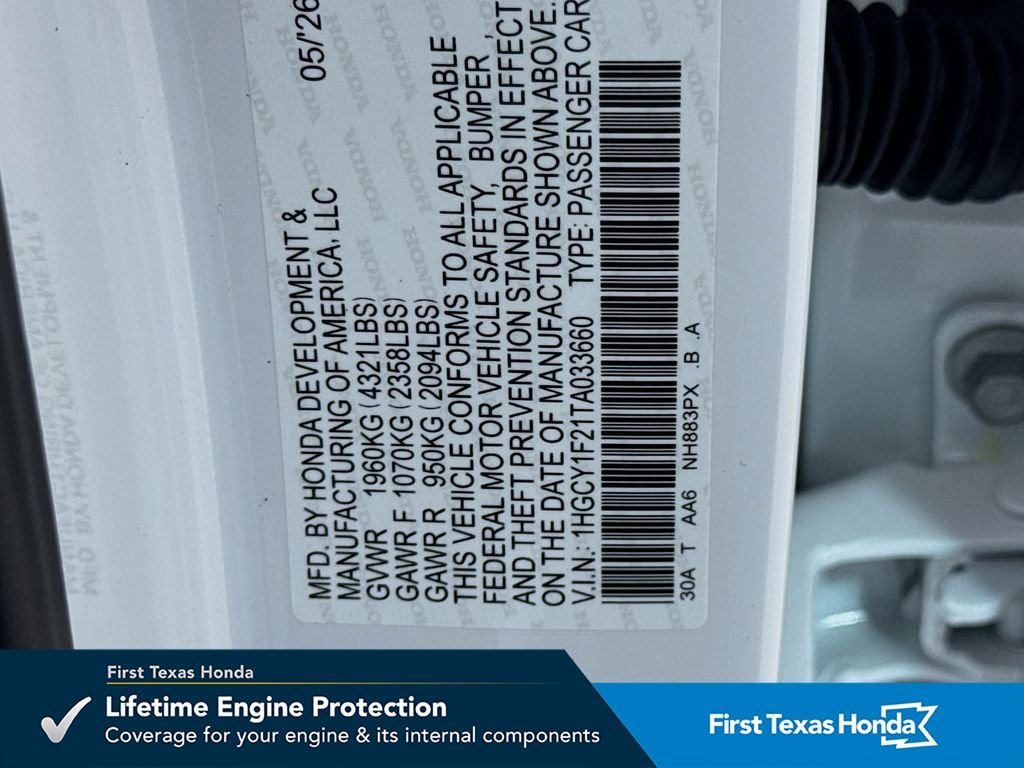 New 2026 Platinum White Pearl Honda LX image 39