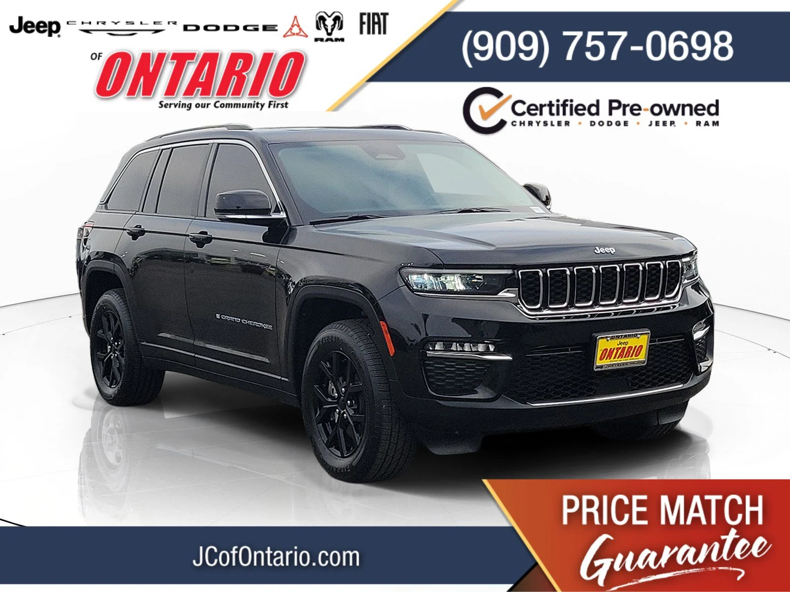 Certified Used 2023 Black Jeep 4xe image 1