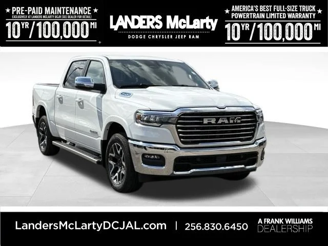 New 2026 Bright White Clear-Coat Exterior Paint RAM Laramie image 1