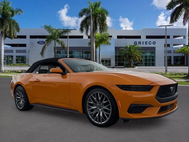 New 2026 Orange Fury Metallic Tri-coat Ford EcoBoost® Premium Convertible image 1