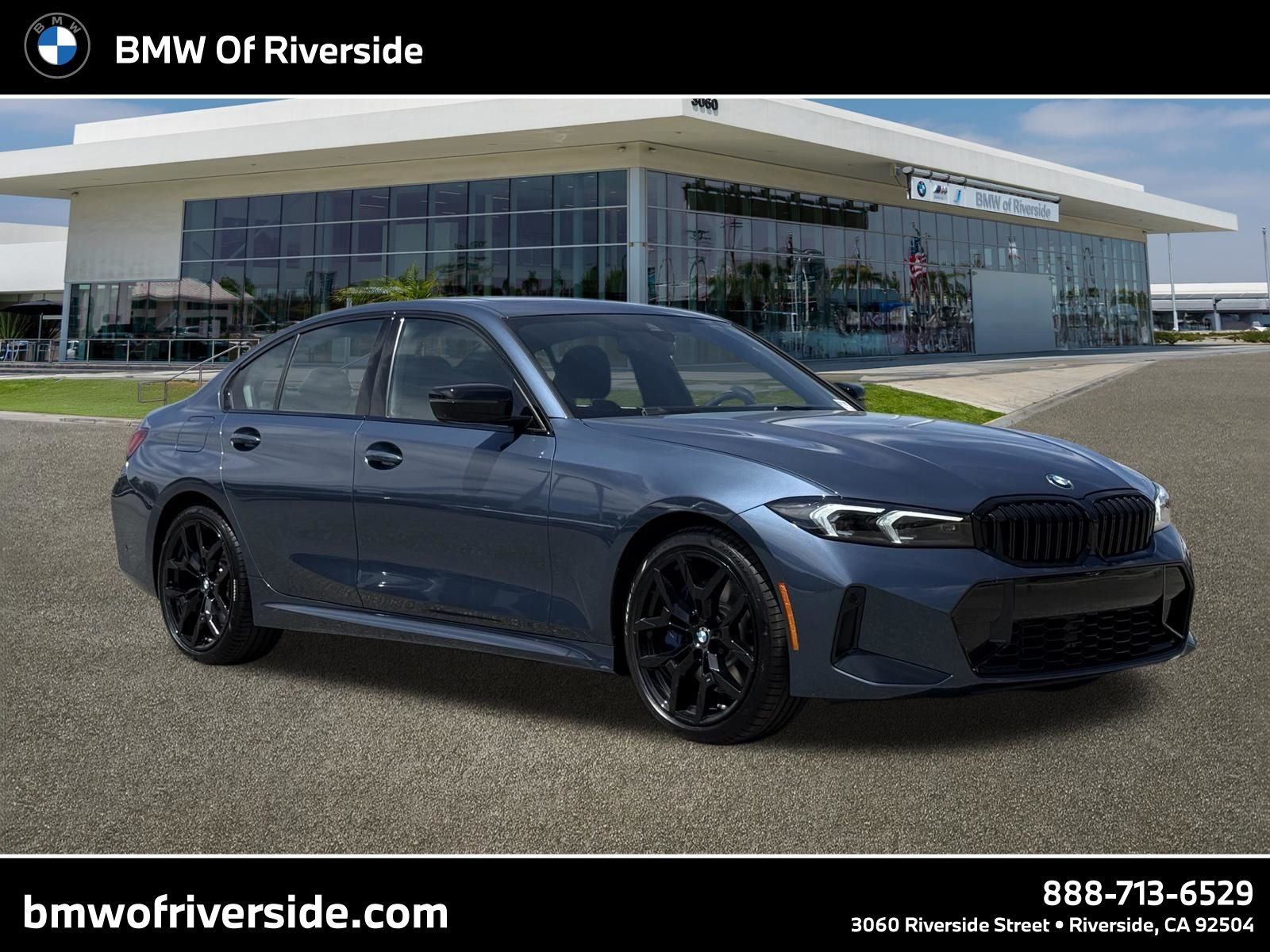 New 2026 Arctic Race Blue metallic BMW 330i image 1