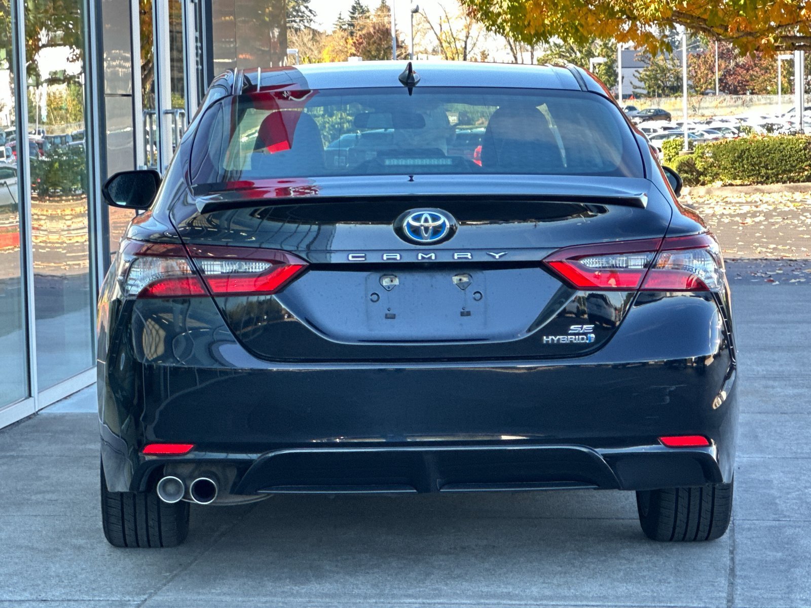 Used 2023 Midnight Black Metallic Toyota SE image 5