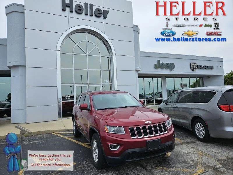 Used 2014 Deep Cherry Red Crystal Pearlcoat Jeep Laredo image 1