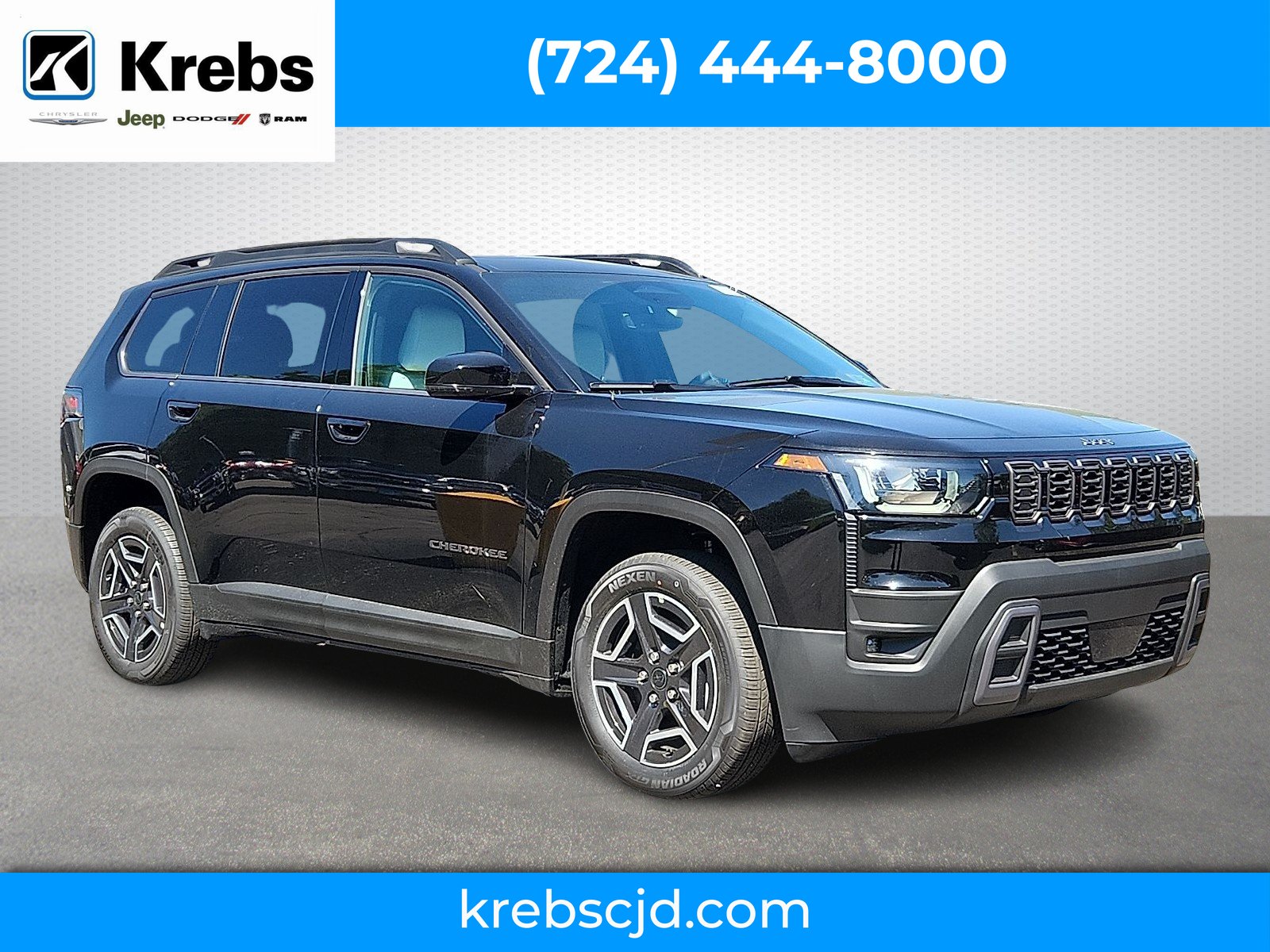 New 2026 Diamond Black Crystal Pearl-Coat Exterior Paint Jeep Limited 4x4 image 1