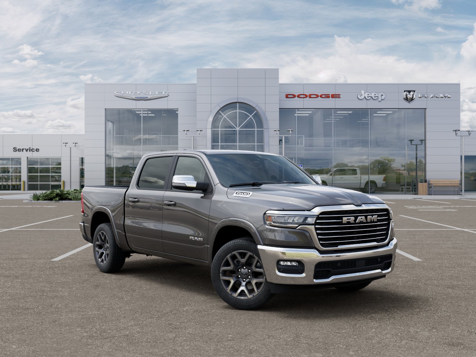 New 2026 Granite Crystal Metallic Clear-Coat Exterior Paint RAM Laramie image 32