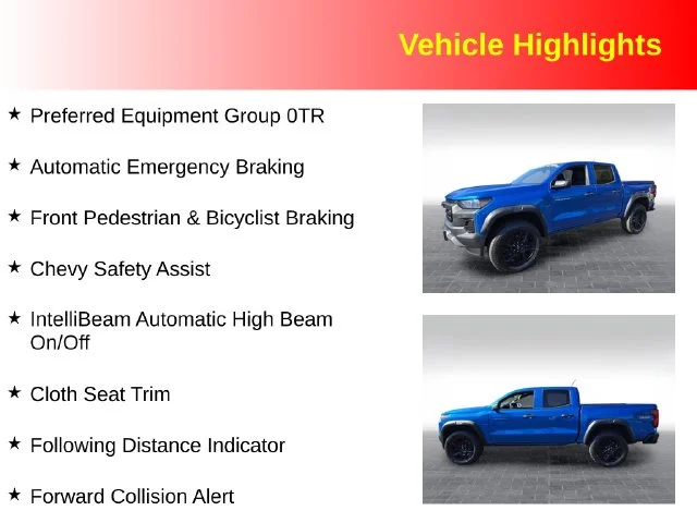 Used 2023 Blue Chevrolet Trail Boss image 3