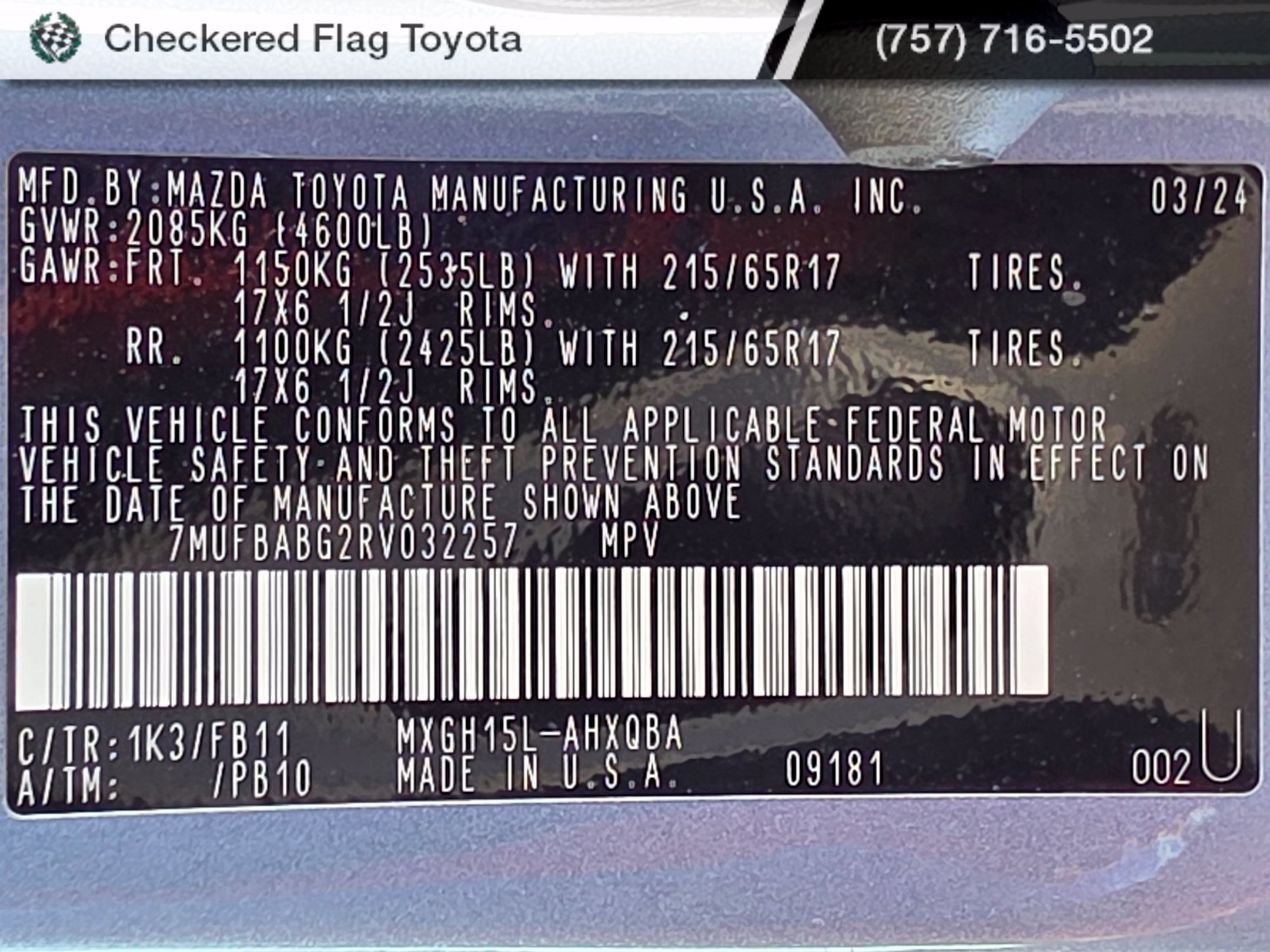 Used 2024 Celestite Toyota Hybrid S image 29