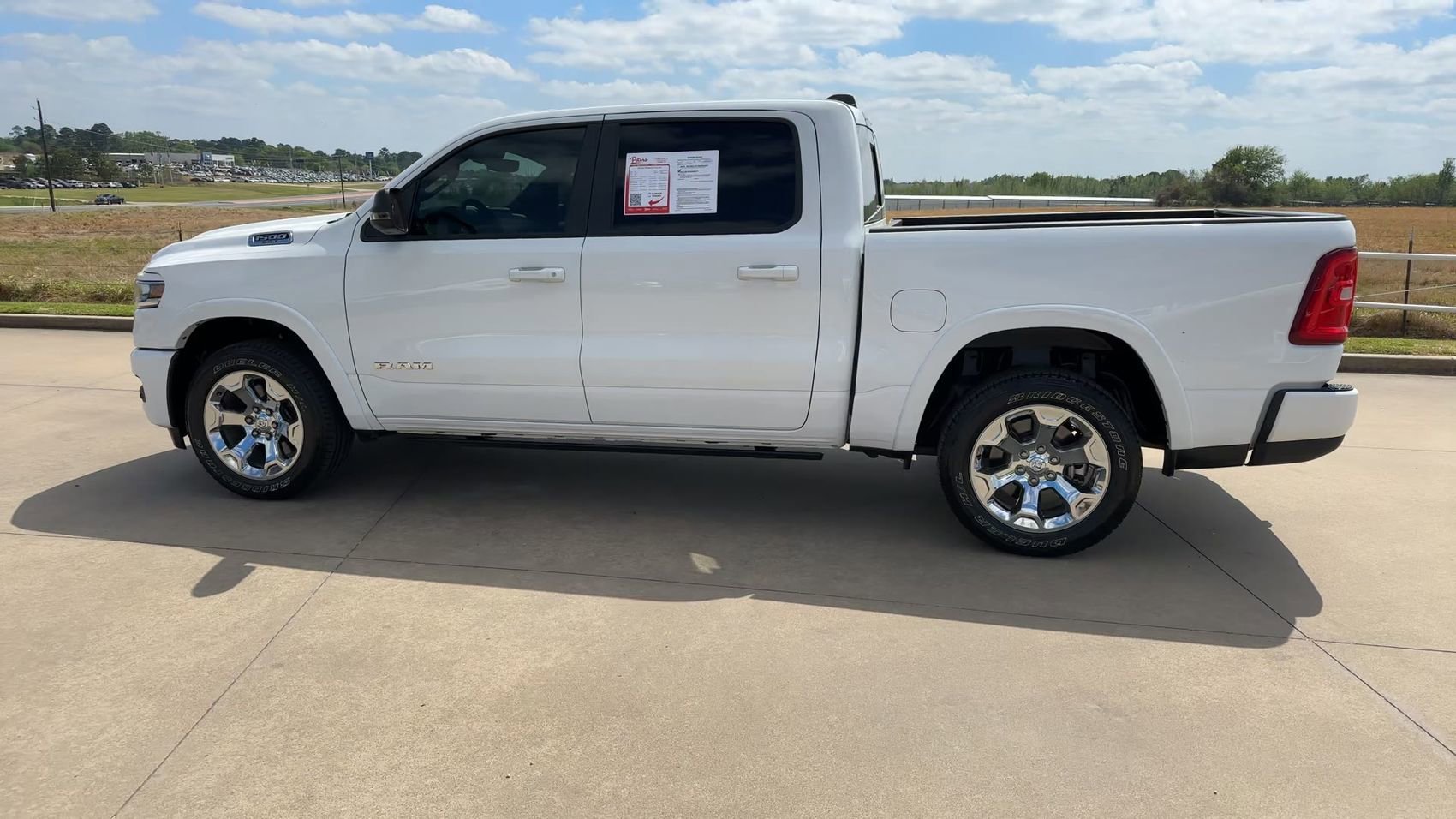 Used 2025 Bright White Clearcoat Ram Lone Star image 6