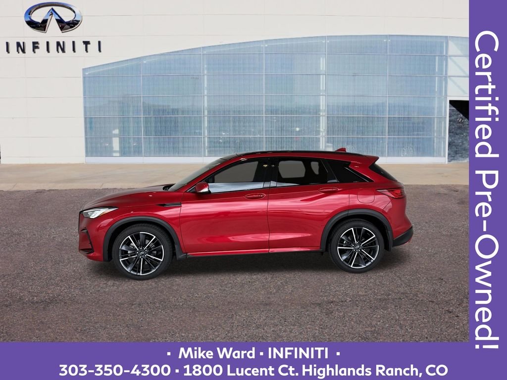 Certified Used 2025 Red INFINITI SPORT image 3