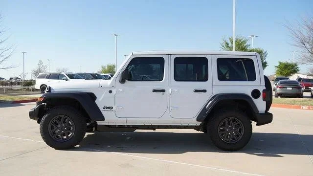 New 2026 Bright White Clear-Coat Exterior Paint Jeep Sport S image 6