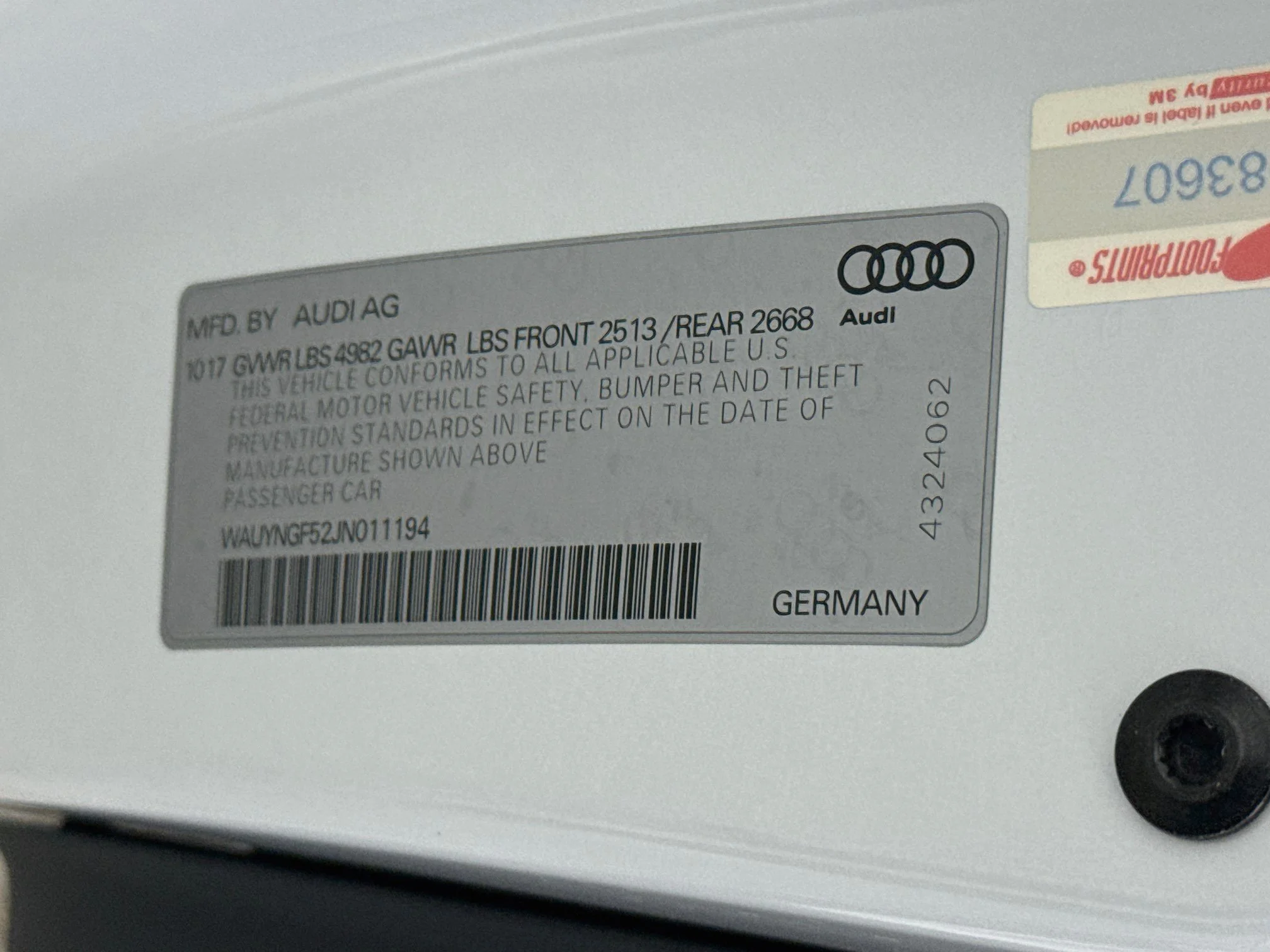 Used 2018 Black Metallic Audi Premium Plus image 31