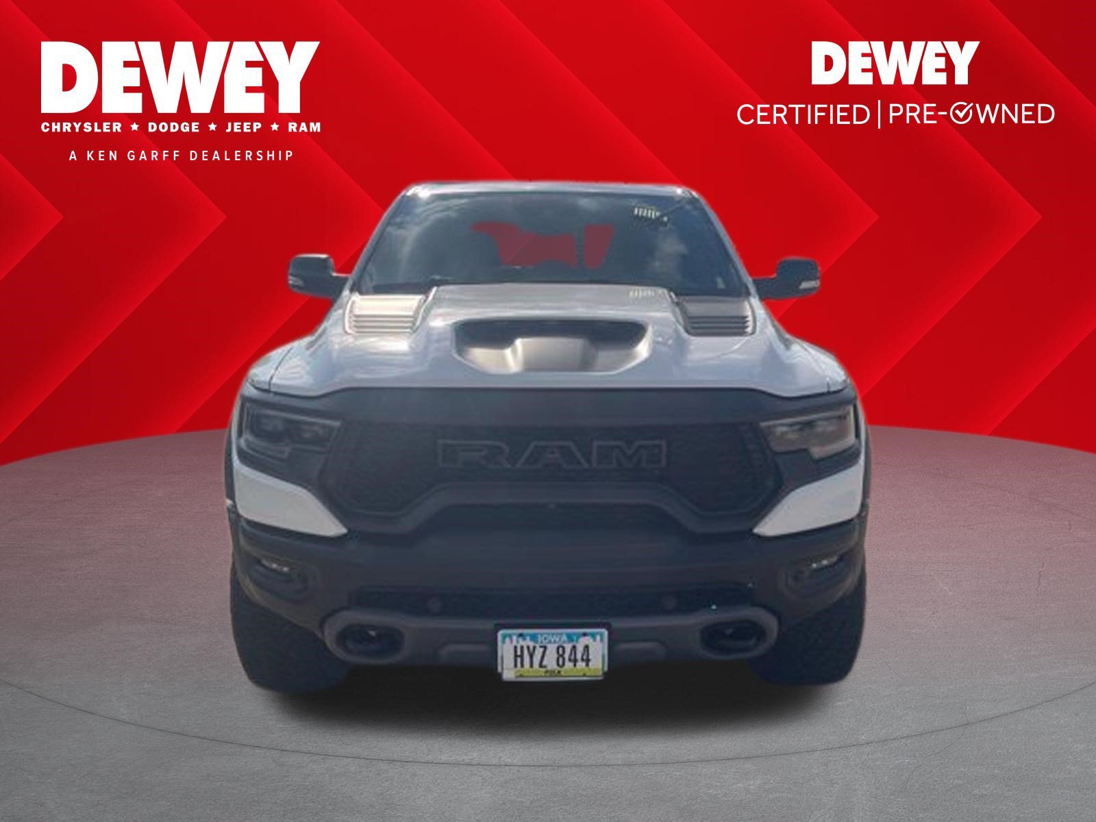 Used 2021 Bright White Clearcoat Ram TRX image 1