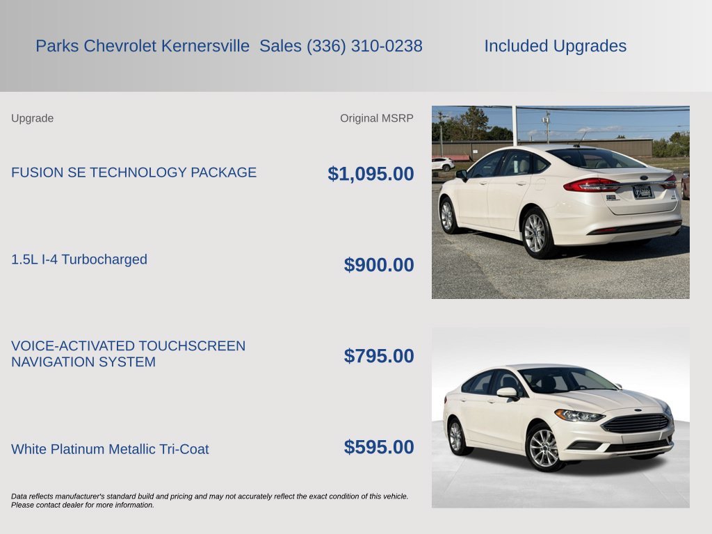 Used 2017 White Ford SE image 4