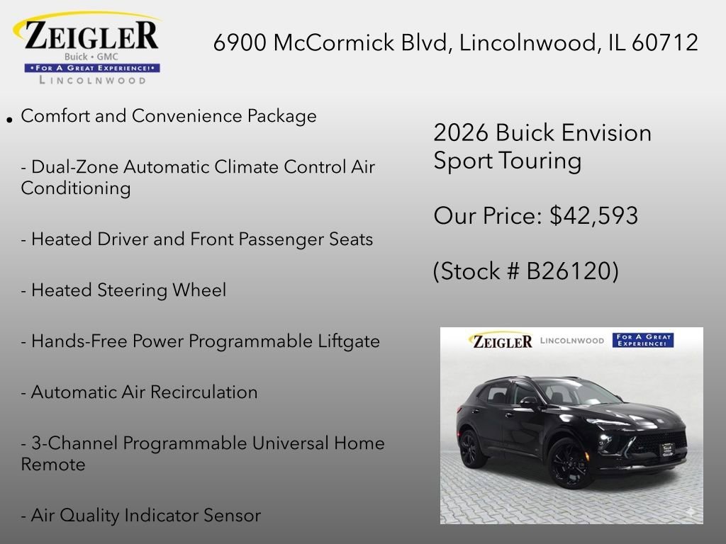 New 2026 Ebony Twilight Metallic Buick Sport Touring image 6