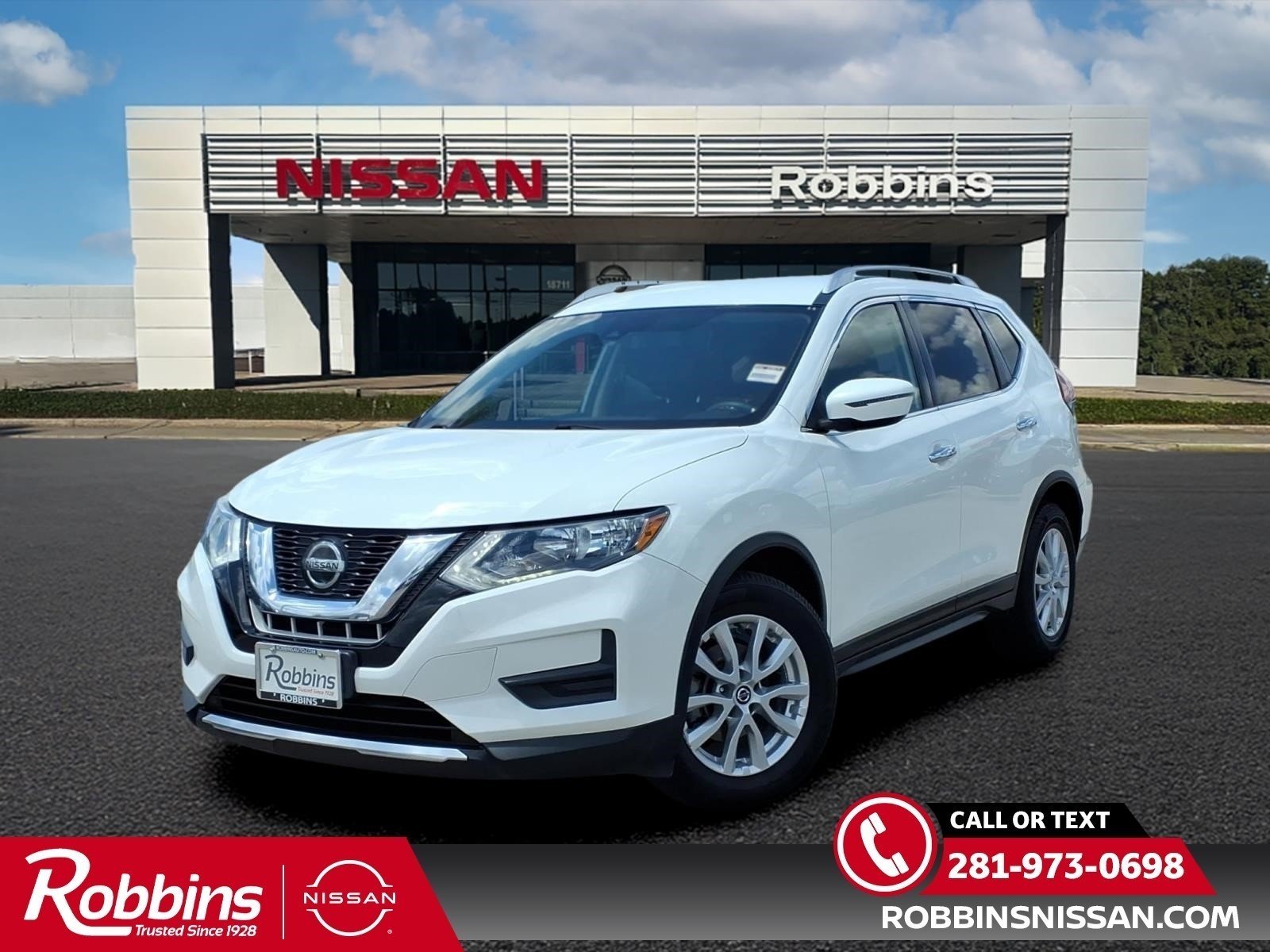 2019 Nissan Rogue SV White at Ron Craft Chevrolet Cadillac