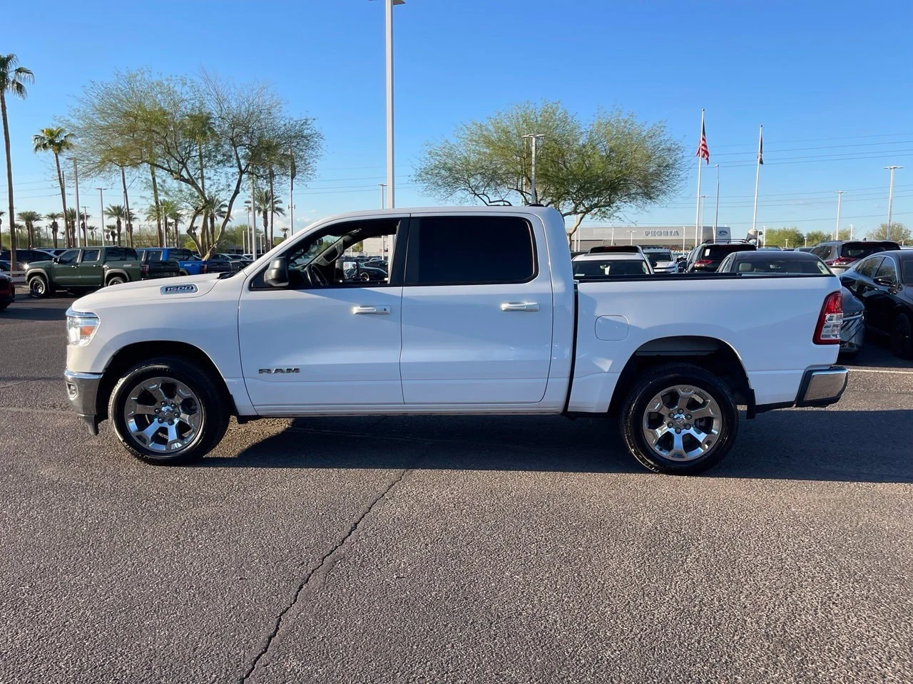 Used 2022 Bright White Clearcoat Ram Big Horn/Lone Star image 2