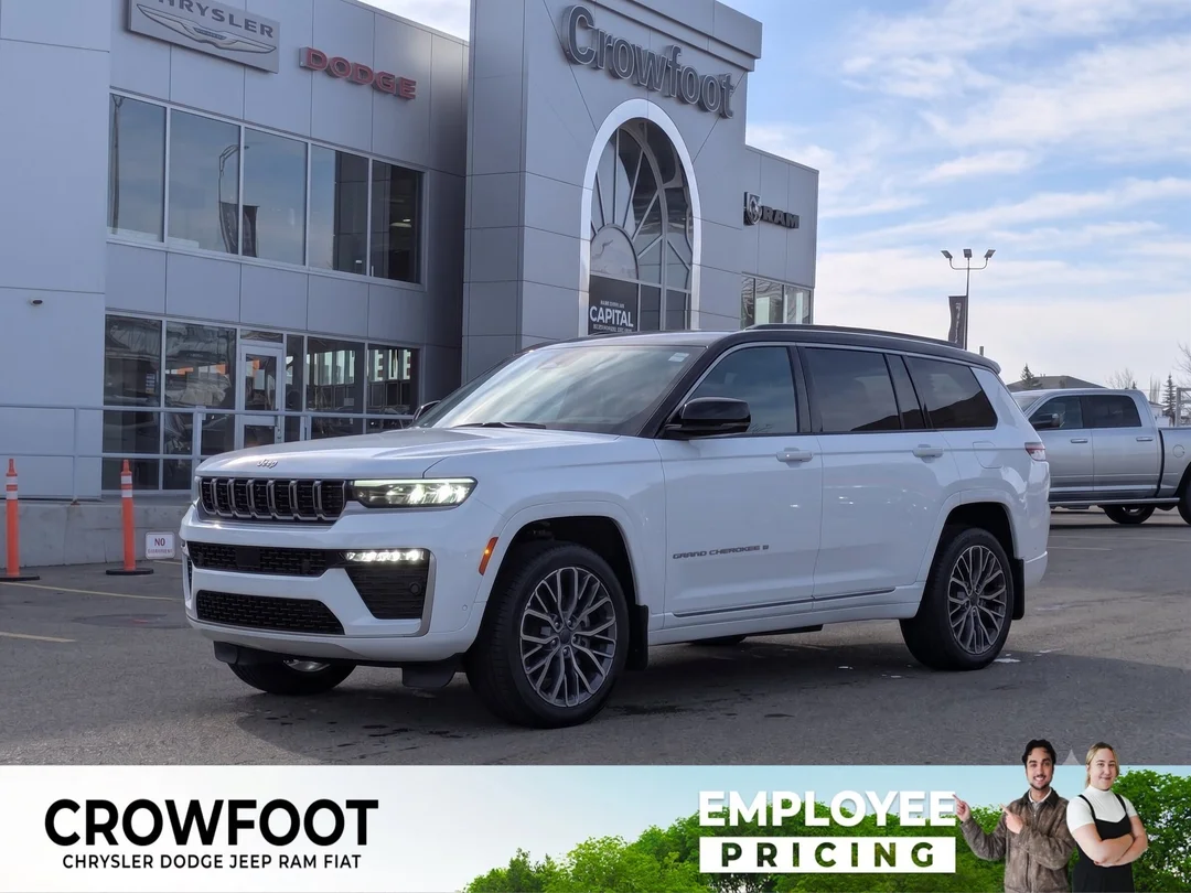 New 2026 White Jeep Summit - - 4x4 - 2.0L Turbo Engine - Adaptive Cruise Control - Blind Spot Monitor & More! image 1