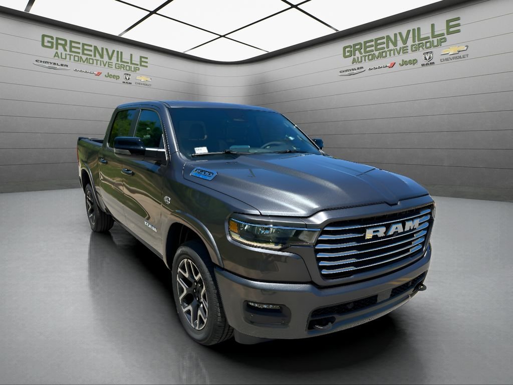 New 2026 Granite Crystal Metallic Clear-Coat Exterior Paint RAM Laramie Hemi 4x4 Crew Cab image 3