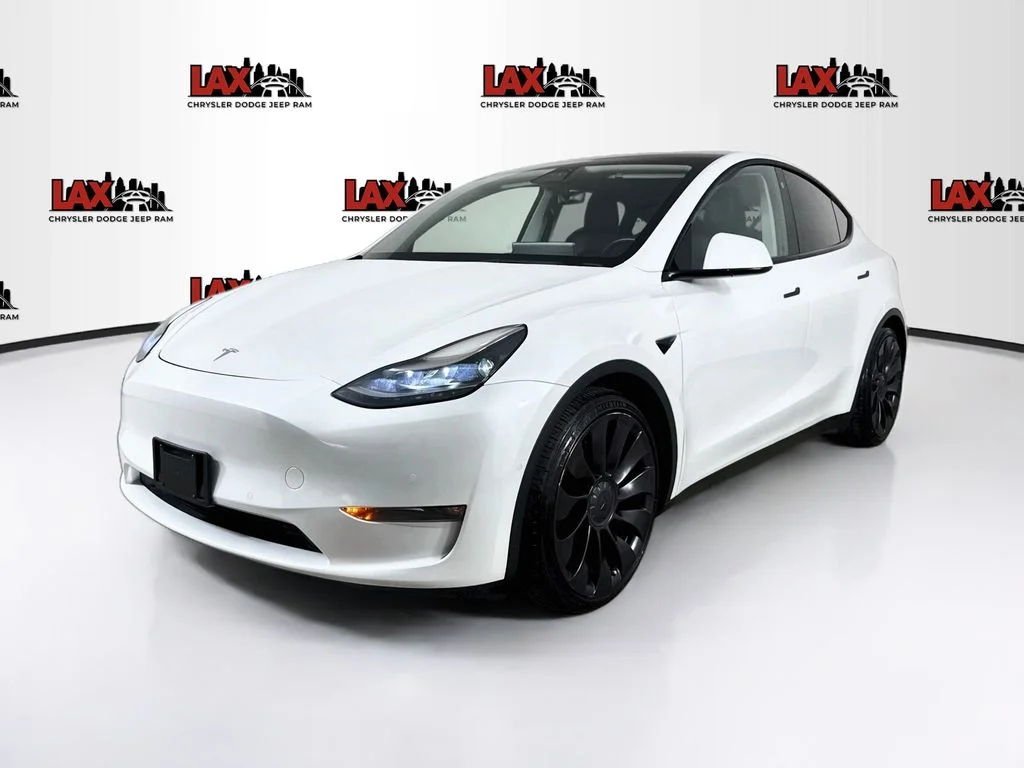 Used 2022 Yellow Tesla Performance image 3
