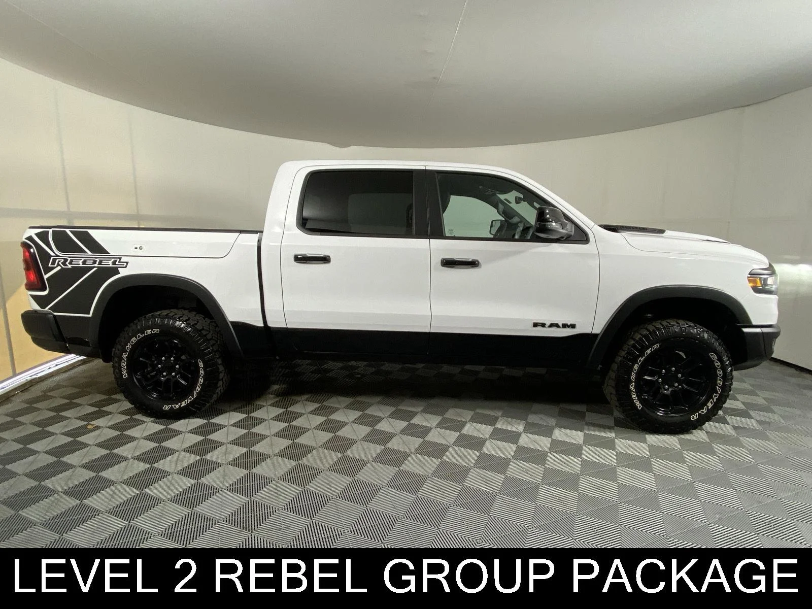 Used 2025 Bright White Clearcoat Ram Rebel image 3