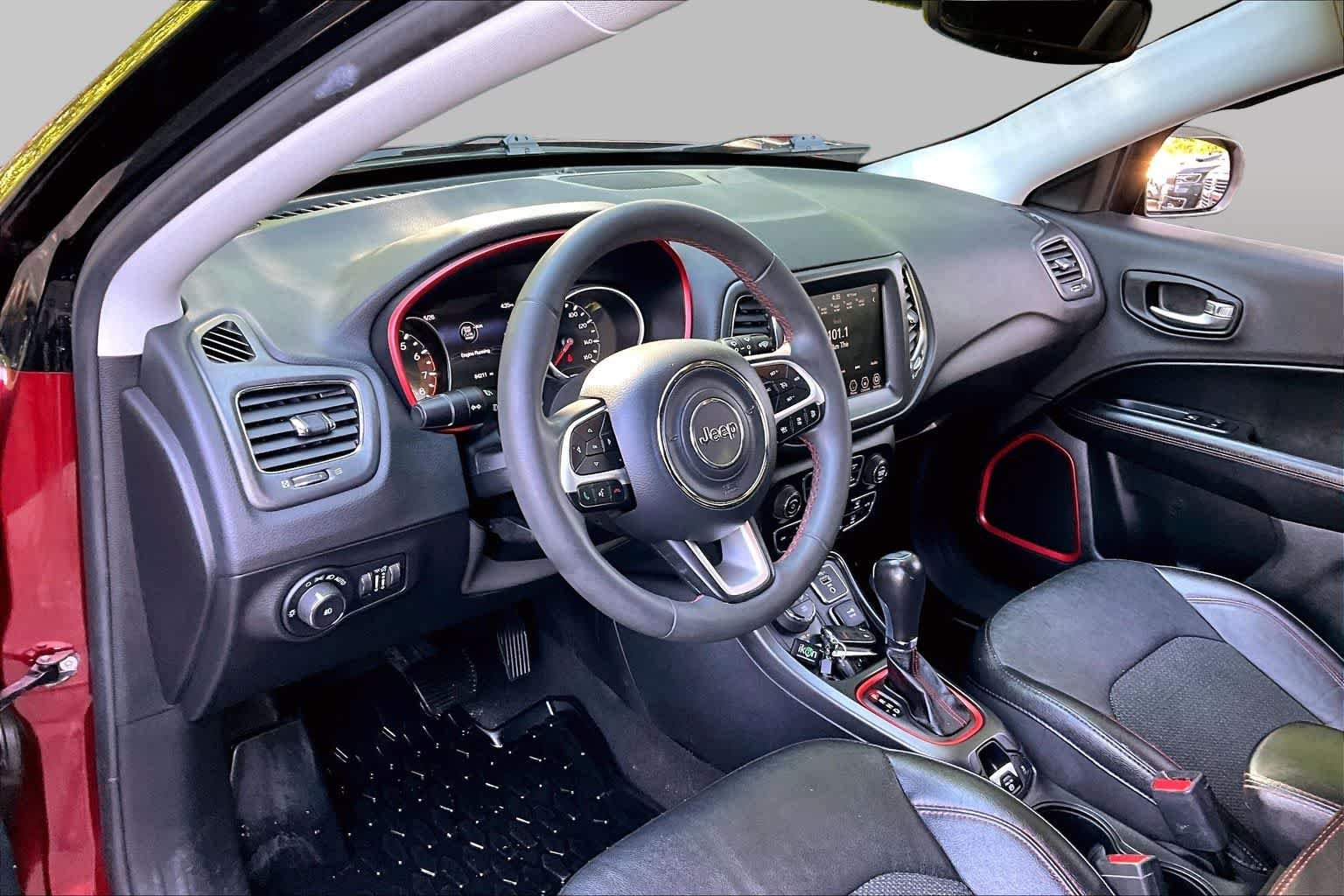 Used 2021 Velvet Red Pearlcoat Jeep Trailhawk image 16