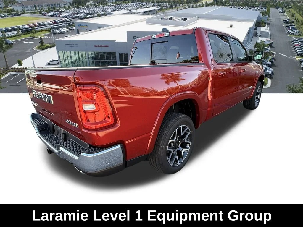 New 2026 Molten Red Pearl-Coat Exterior Paint RAM Laramie image 4