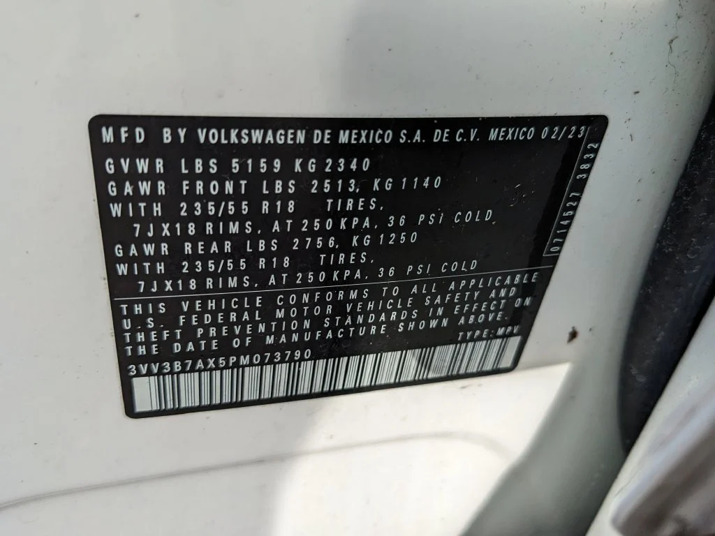 Certified Used 2023 White Volkswagen 2.0T SE image 36