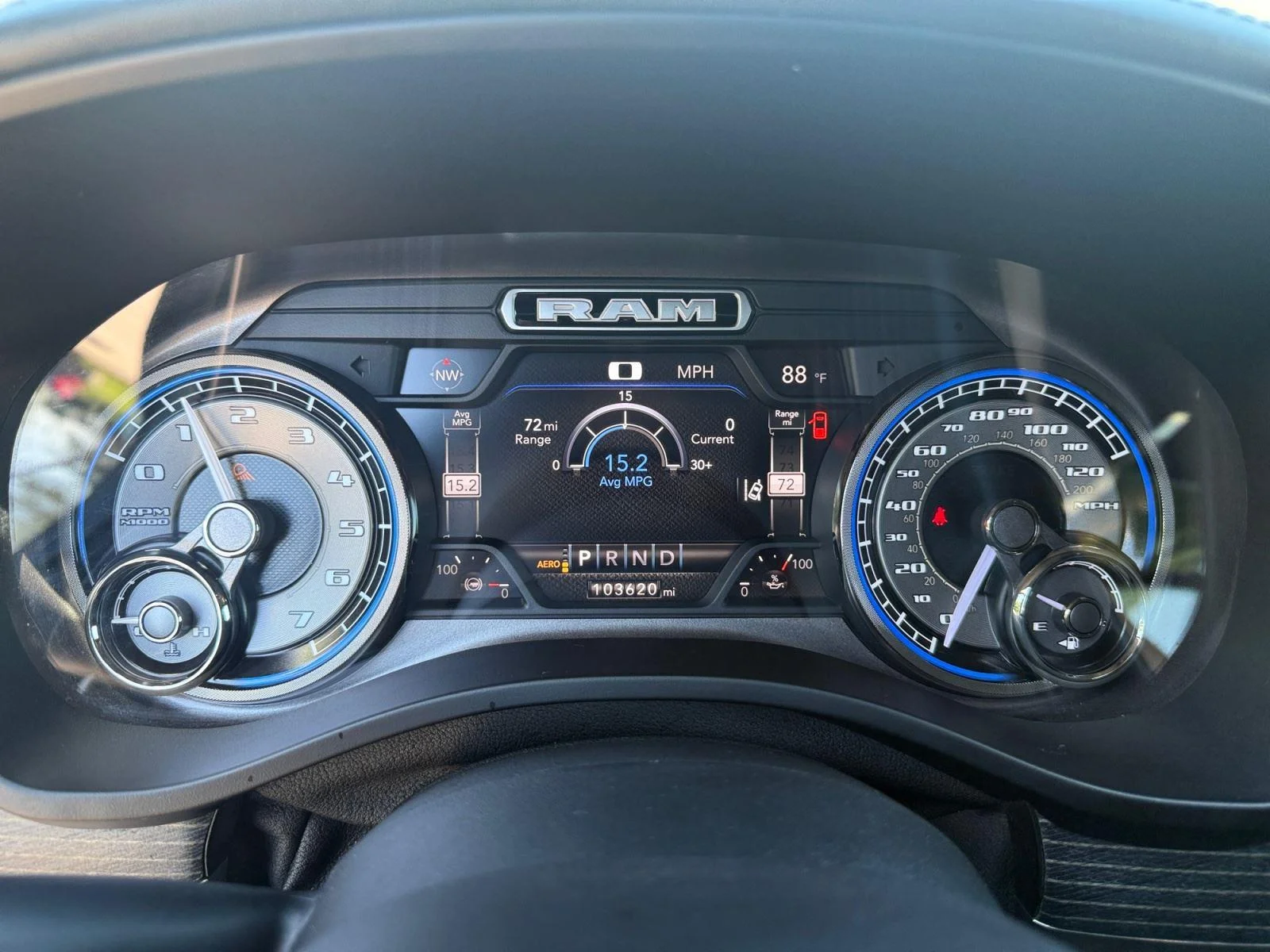 Used 2019 Patriot Blue Pearlcoat Ram Limited image 14