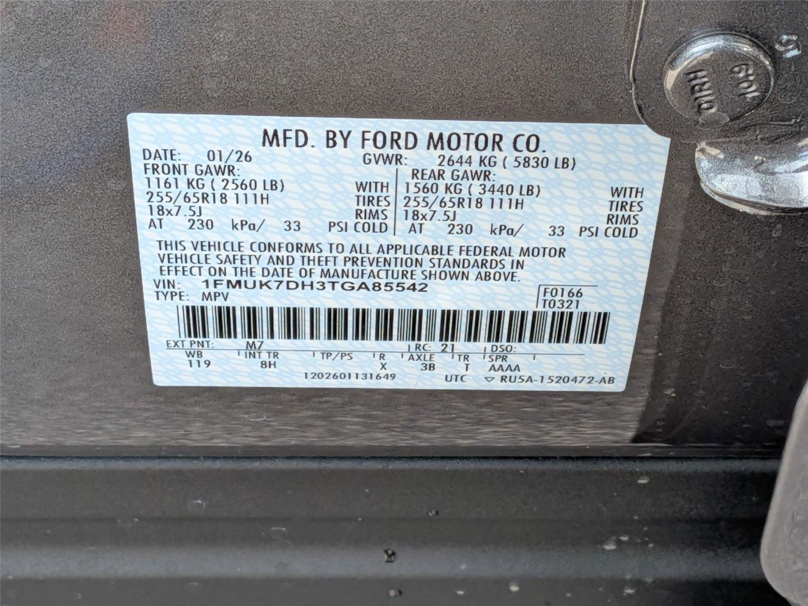 New 2026 Carbonized Gray Metallic Ford Active image 30