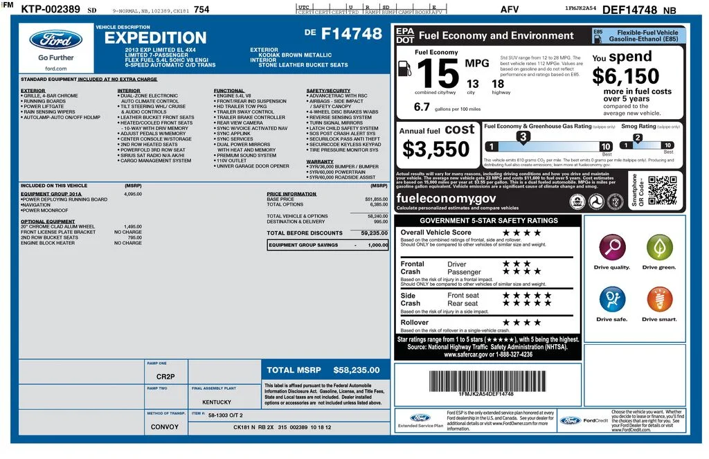 Used 2013 Brown Ford Limited image 4