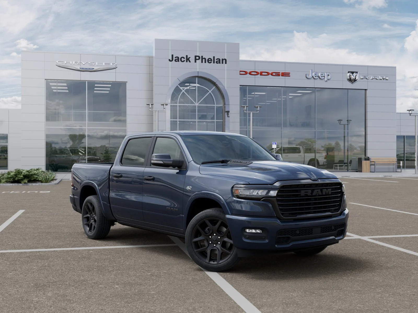 New 2026 Forged Blue Metallic Exterior Paint RAM Laramie image 5