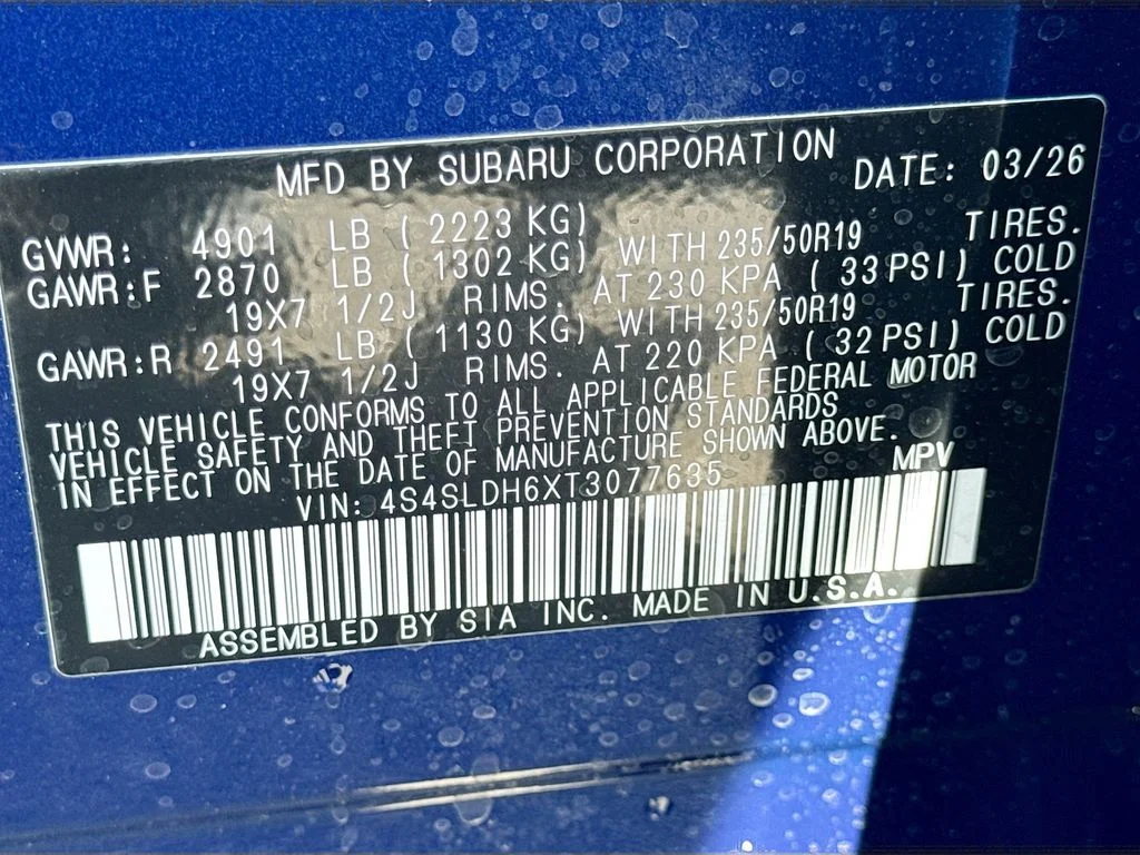 New 2026 Blue Subaru Sport image 43